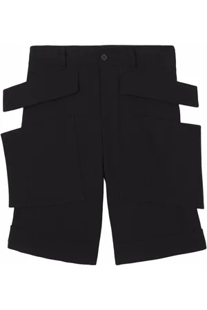 Burberry Panel-detail wool shorts