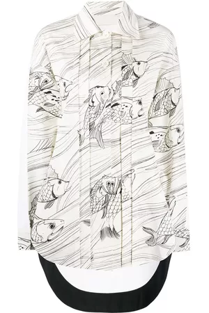 Jil Sander Fish print long sleeve shirt