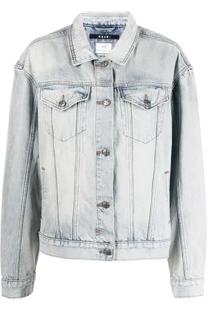 KSUBI Oversized-cut denim jacket