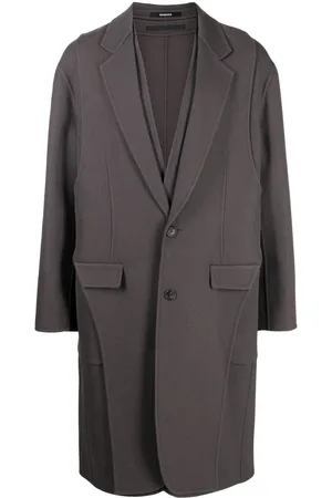 SONGZIO Wool asymmetric mid-length coat