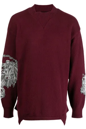 SONGZIO Embroidered crew-neck jumper
