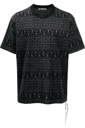 MASTERMIND Abstract-pattern short-sleeve T-shirt