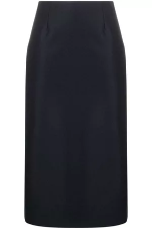 Maison Margiela A-line twill midi skirt
