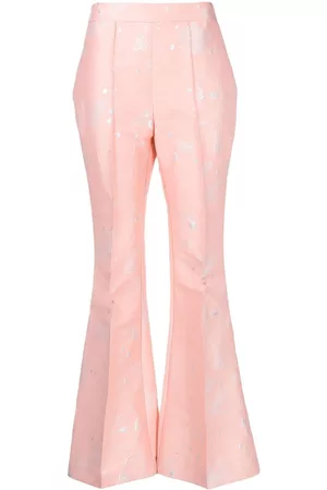 Macgraw Stereotype jacquard flared trousers