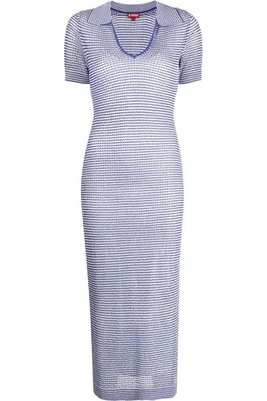 Staud Oceane lined mesh midi dress
