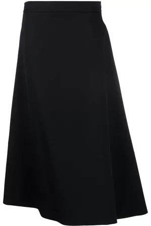 Jil Sander Asymmetric-hem a-line midi skirt