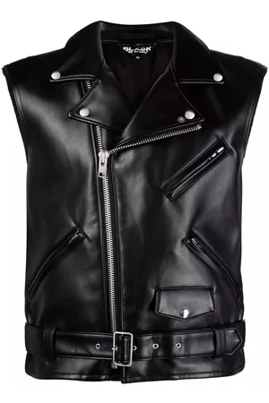 Comme des Garçons Belted sleeveless biker jacket