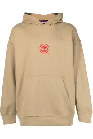 Timberland Logo-embroidered cotton hoodie