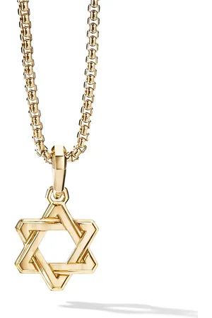David Yurman 18kt yellow Deco Star of David pendant (24mm)