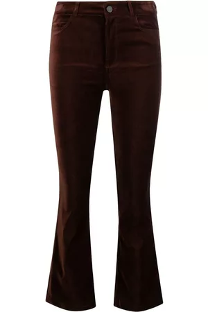Paige Flared cropped trousers