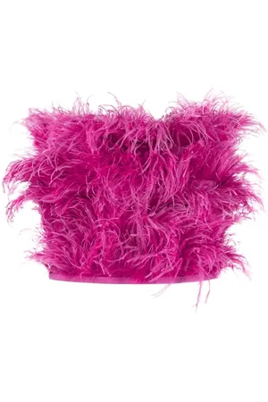 Patrizia Pepe Feather cropped top