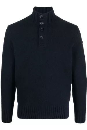 Paul & Shark Button-fastening high-neck jumper