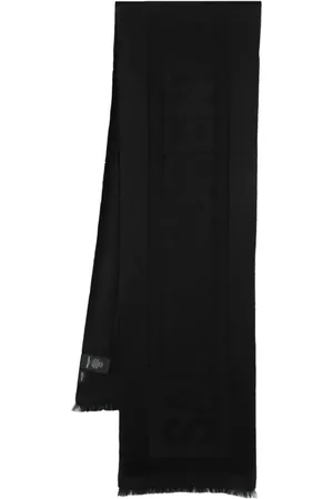 Saint Laurent Logo-print knitted scarf