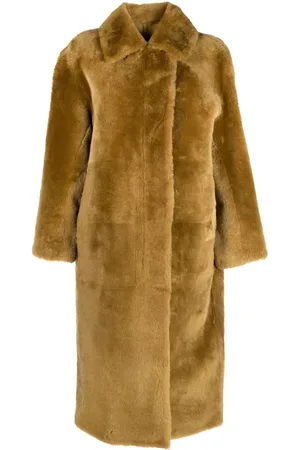 YVES SALOMON Manteau Agneau single-breasted coat