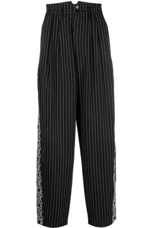 Youths in Balaclava High-rise pinstripe trousers