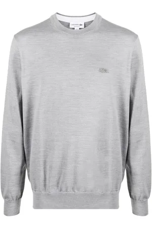 Lacoste Logo-patch crew neck jumper