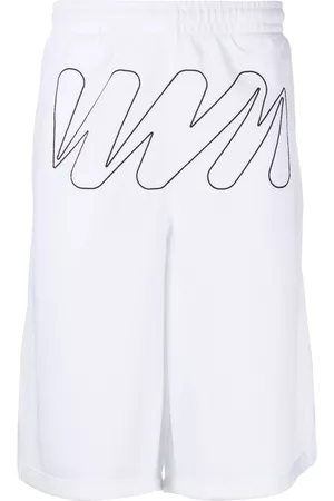OFF-WHITE Wave Outl Diagonal mesh shorts