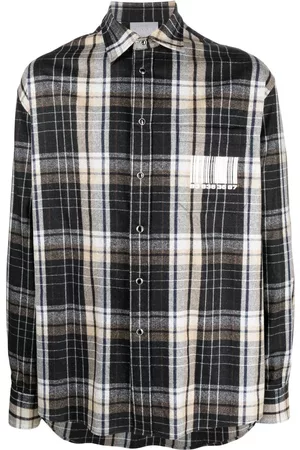 VTMNTS Barcode-print detail shirt