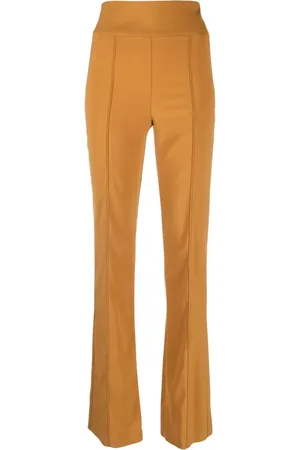 Patrizia Pepe High-waisted crepe-texture trousers