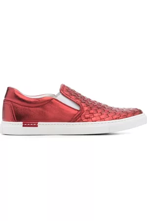 Scarosso Gabriella woven leather sneakers