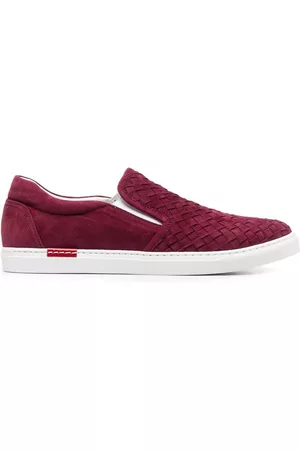 Scarosso Gabriella woven suede sneakers