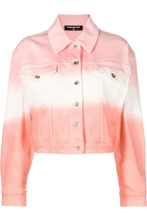Patrizia Pepe Nuanced gradient-effect denim jacket