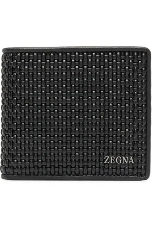 Ermenegildo Zegna Logo-detail woven leather wallet