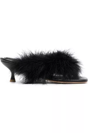 Sleeper Feathered slip-on sandals