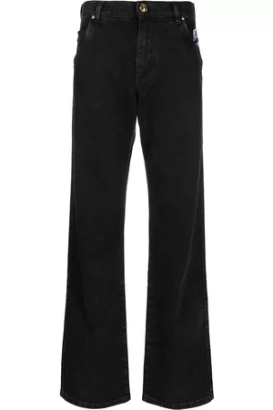Balmain Logo-embroidered straight-leg jeans