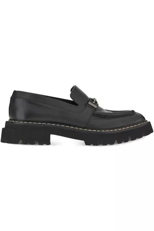 Salvatore Ferragamo Gancini-plaque leather moccasin