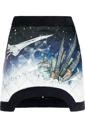 Casablanca Vol De Nuit quilted miniskirt