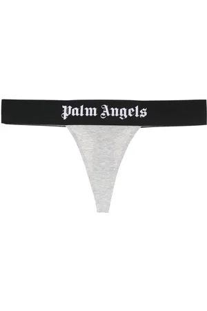 Palm Angels Logo-trim stretch-cotton thong
