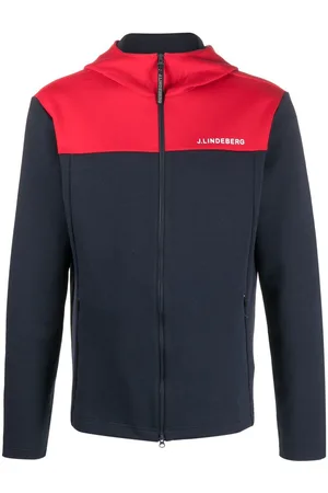 J Lindeberg Jeff colour-block zip-up hoodie