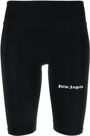 Palm Angels Side-stripe cycling shorts