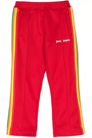Palm Angels Side-stripe logo track pants