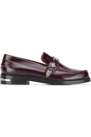TOGA VIRILIS Hardware embellished low heel loafers