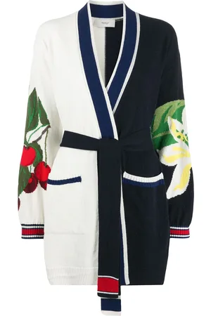 PRINGLE OF SCOTLAND Colour block wrap knit