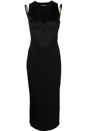 VERSACE Corset midi dress