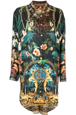 Camilla Graphic-print tunic shirt