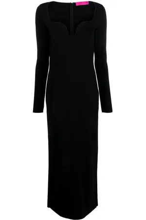 VALENTINO GARAVANI Square-neck knit maxi dress