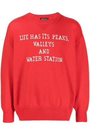 UNDERCOVER Slogan-print wool jumper