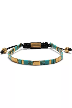 Nialaya Men Bracelets - Drawstring topaz bracelets