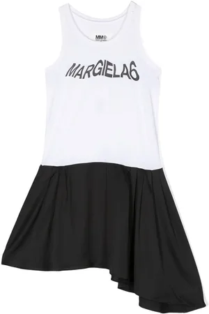 Maison Margiela Logo-print asymmetric dress