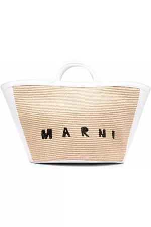 Marni Tropicalia logo-embroidered tote bag