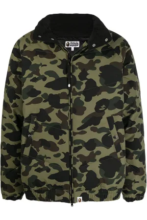 A Bathing Ape Tiger camouflage-print Bomber Jacket - Orange