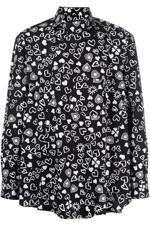 Comme des Garçons Heart-print long-sleeve shirt