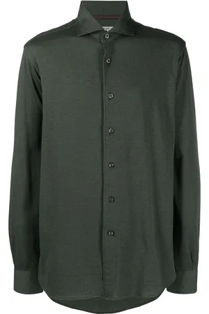 Orian Spread collar piqué shirt