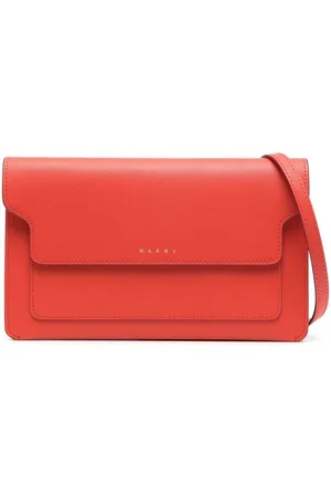 Marni Trunk leather crossbody bag