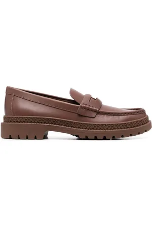 Coach Men Loafers - Coin-detail leather loafers