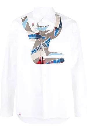 Charles Jeffrey Loverboy Patchwork detail shirt